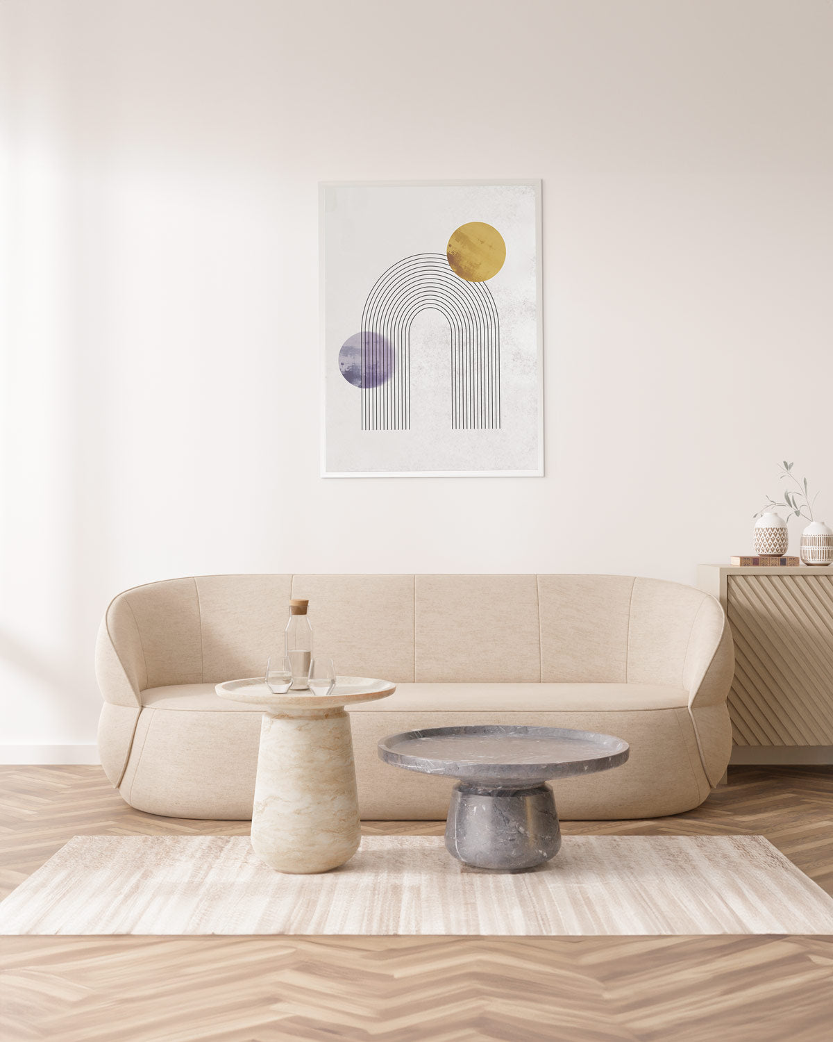 poster astratto duale, decorazione casa ideale per ambienti moderni