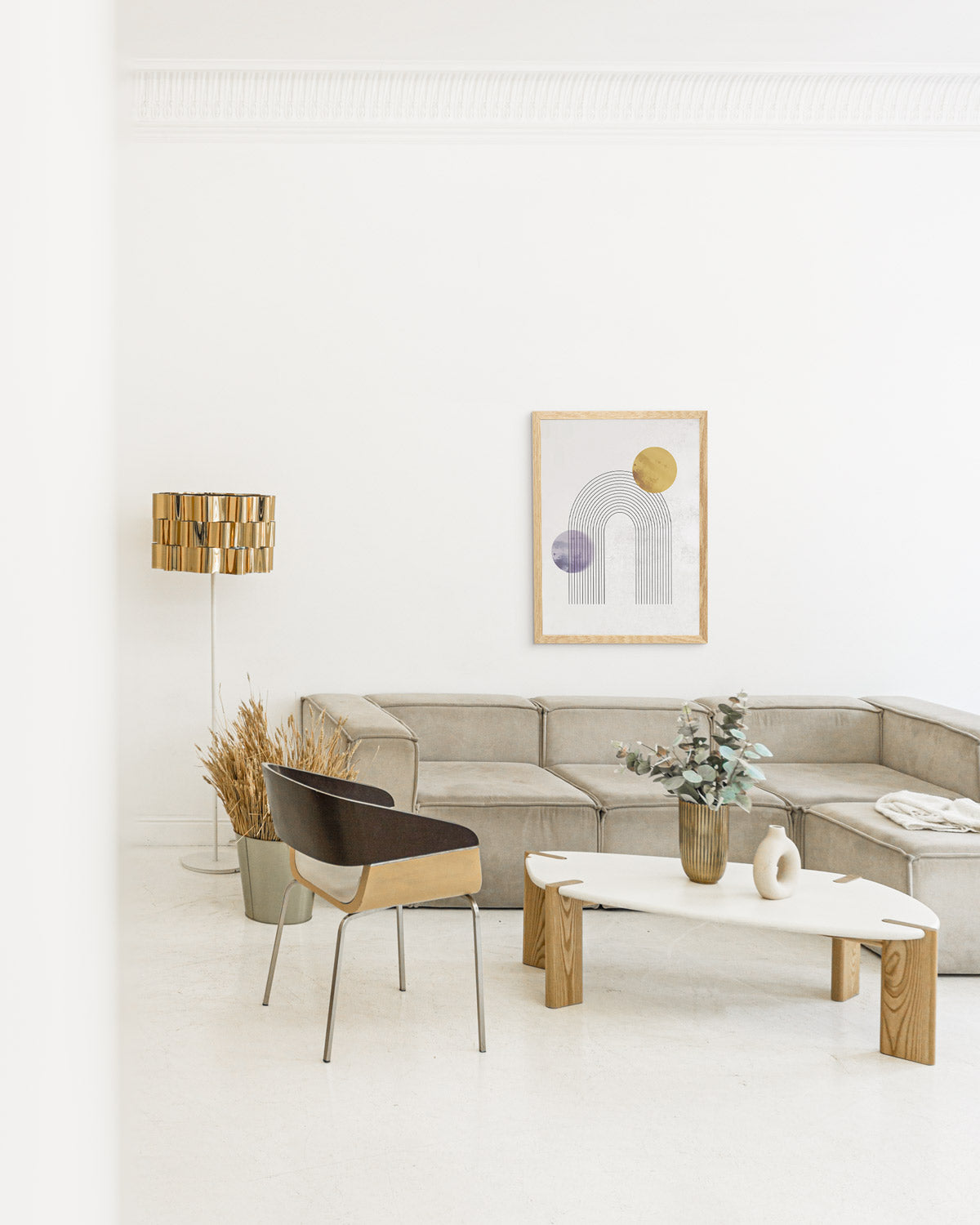 poster astratto duale, decorazione casa ideale per ambienti moderni