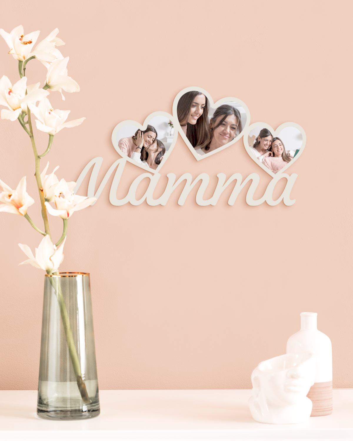 Tavoletta Mamma foto cuori