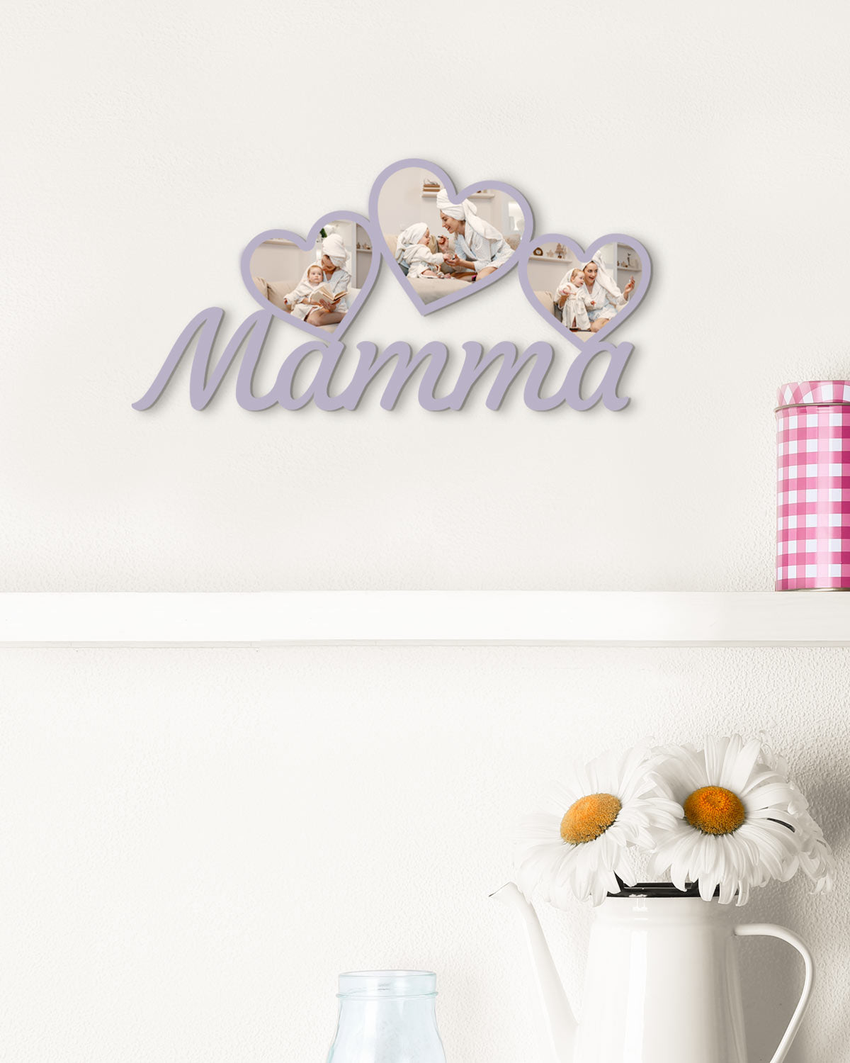 Tavoletta Mamma foto cuori