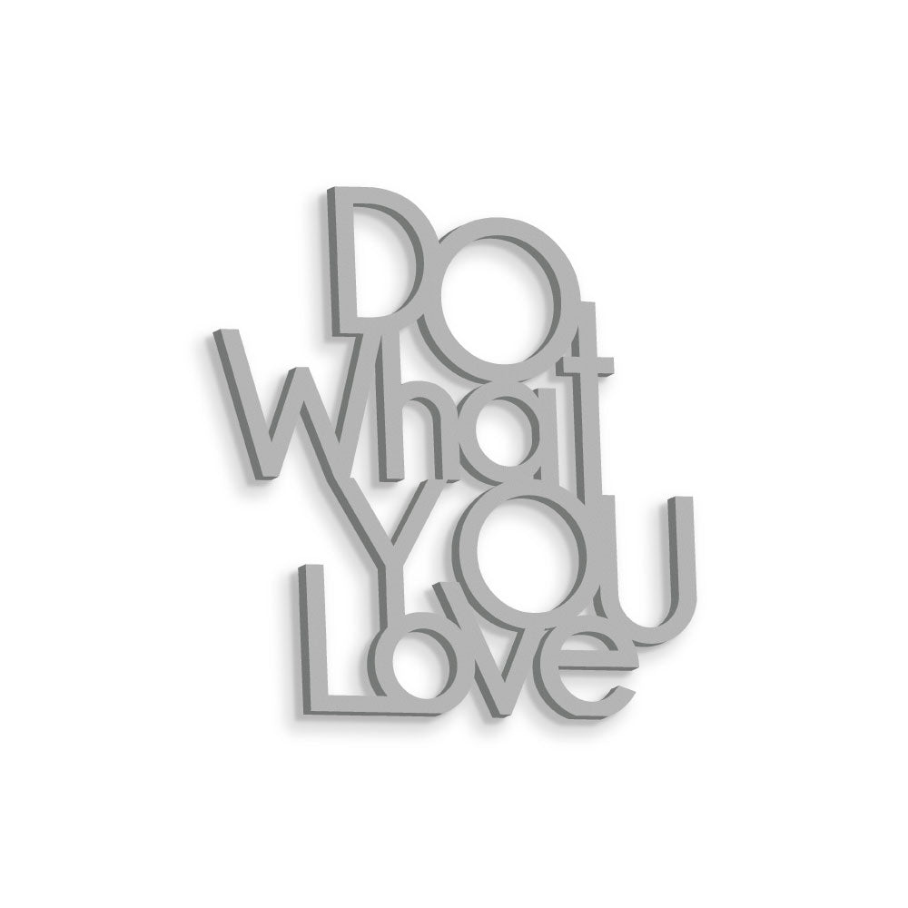 scritta in legno do what you love - decorazione per l'ingresso o salotto