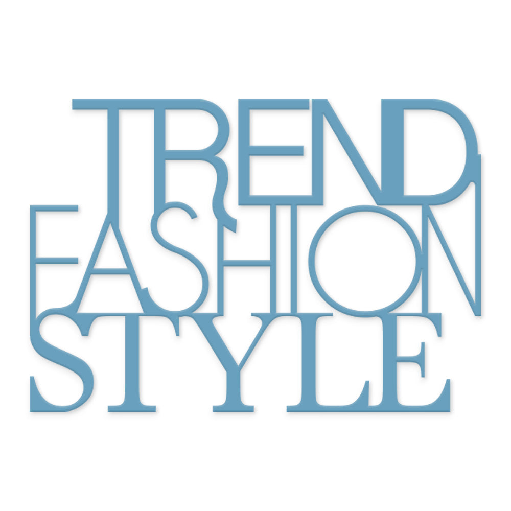 scritta in legno trend fashion style - decorazione per l'ingresso o salotto #colore_azzurro-polvere