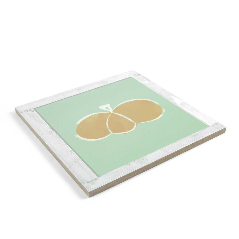 Pumpkin tablet green background