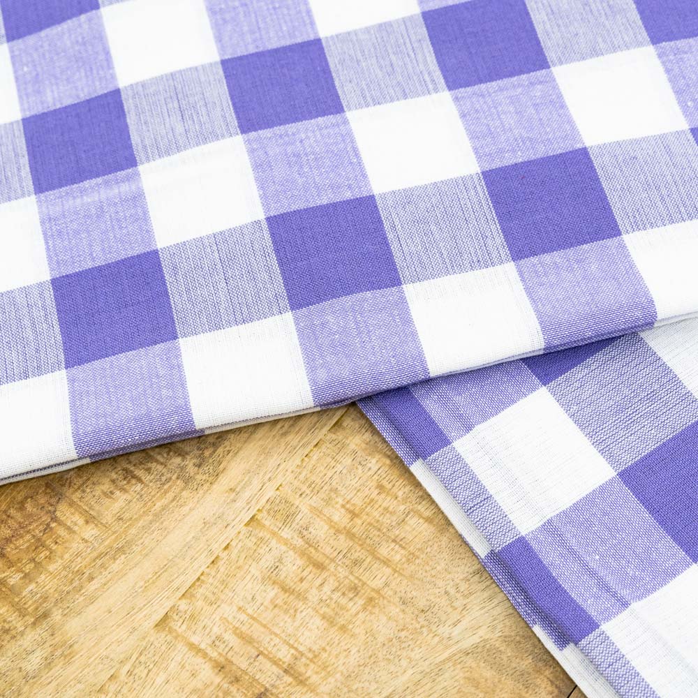 100% Cotton checked tablecloth