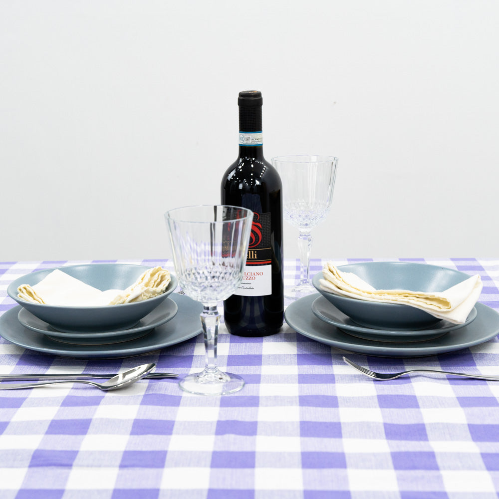 100% Cotton checked tablecloth