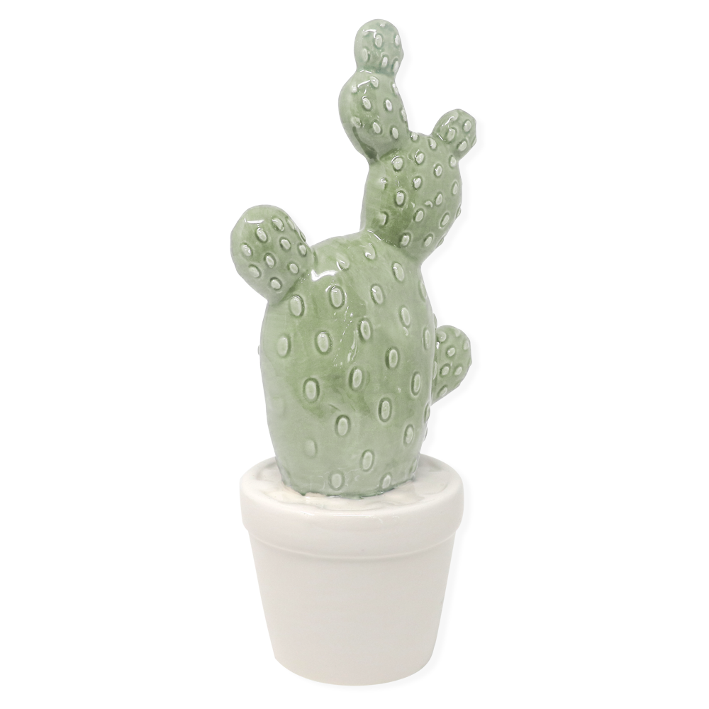 Decorazione in ceramica cactus Verde Chiaro – Declea