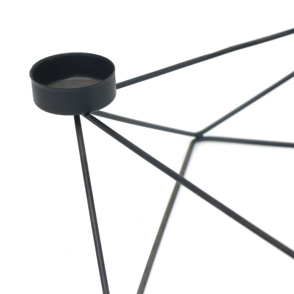 Porta tea light in ferro Opale per 4