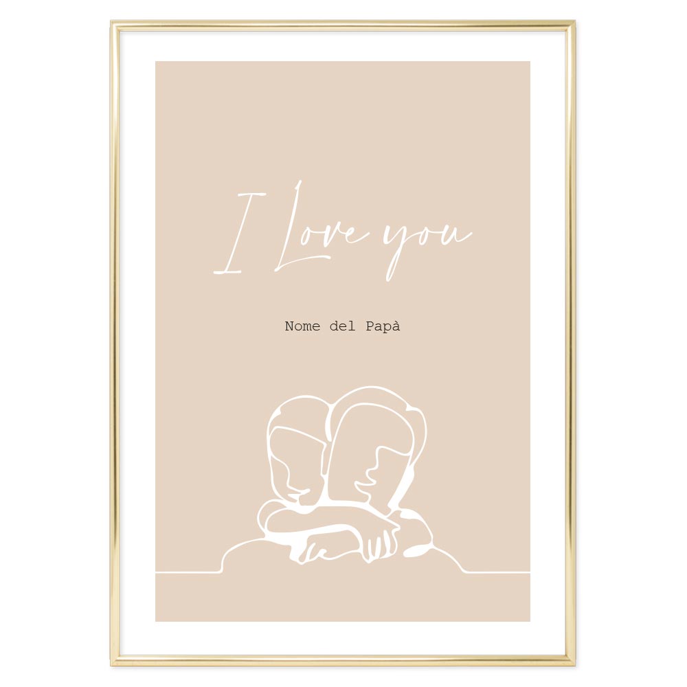 Poster Personalizzato I Love You