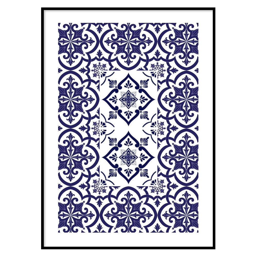 Poster Bagno Ceramic Blue