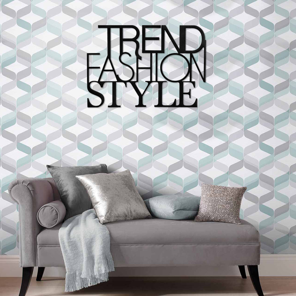 scritta in legno trend fashion style - decorazione per l'ingresso o salotto #colore_nero