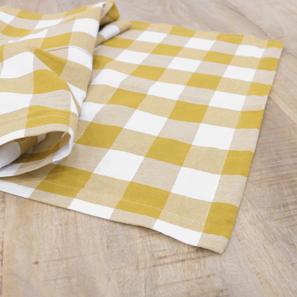 Checkered Runner 100% Cotton