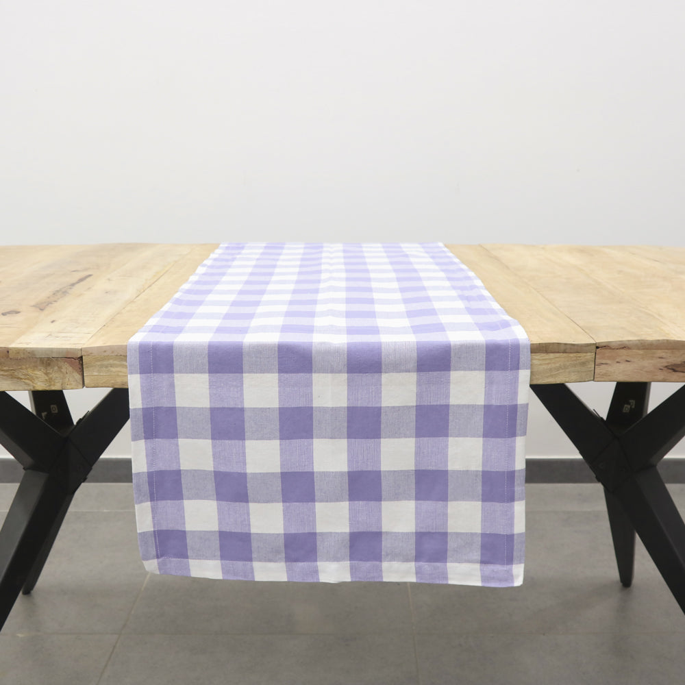 Checkered Runner 100% Cotton