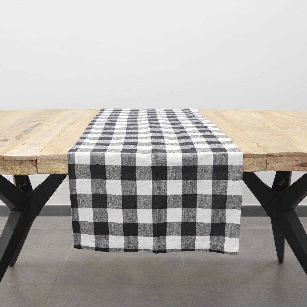 Checkered Runner 100% Cotton