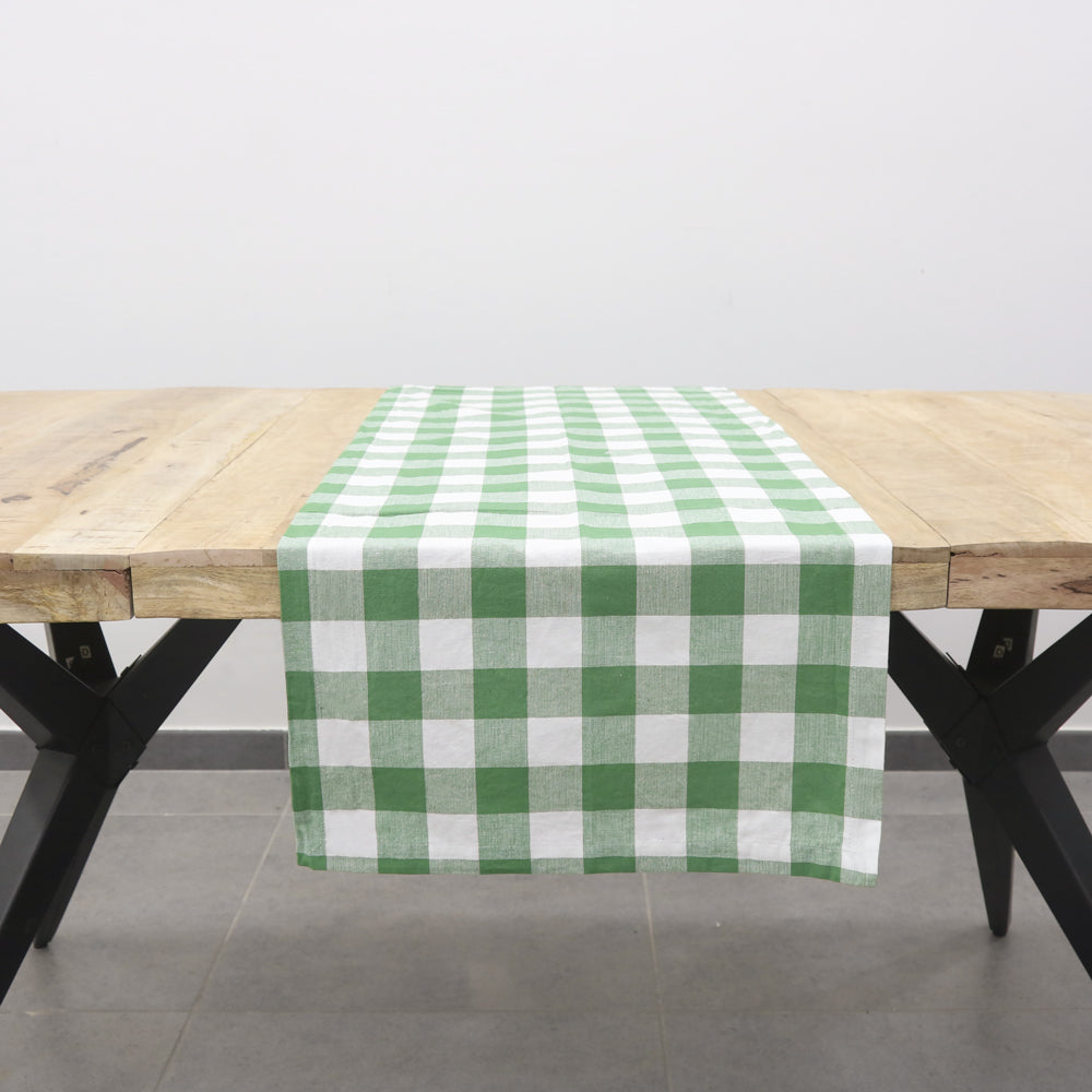Checkered Runner 100% Cotton