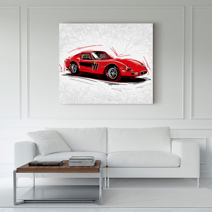 Quadro Iconis Red Car