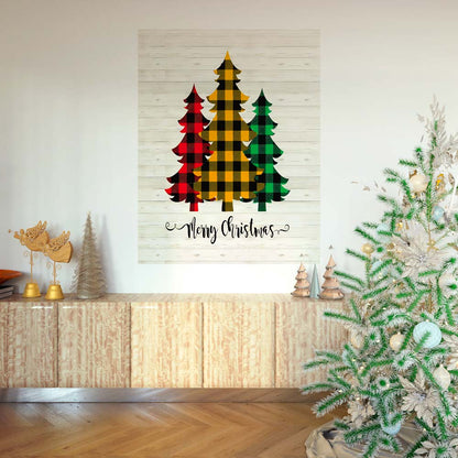 Quadro Natalizio Three Christmas Tree