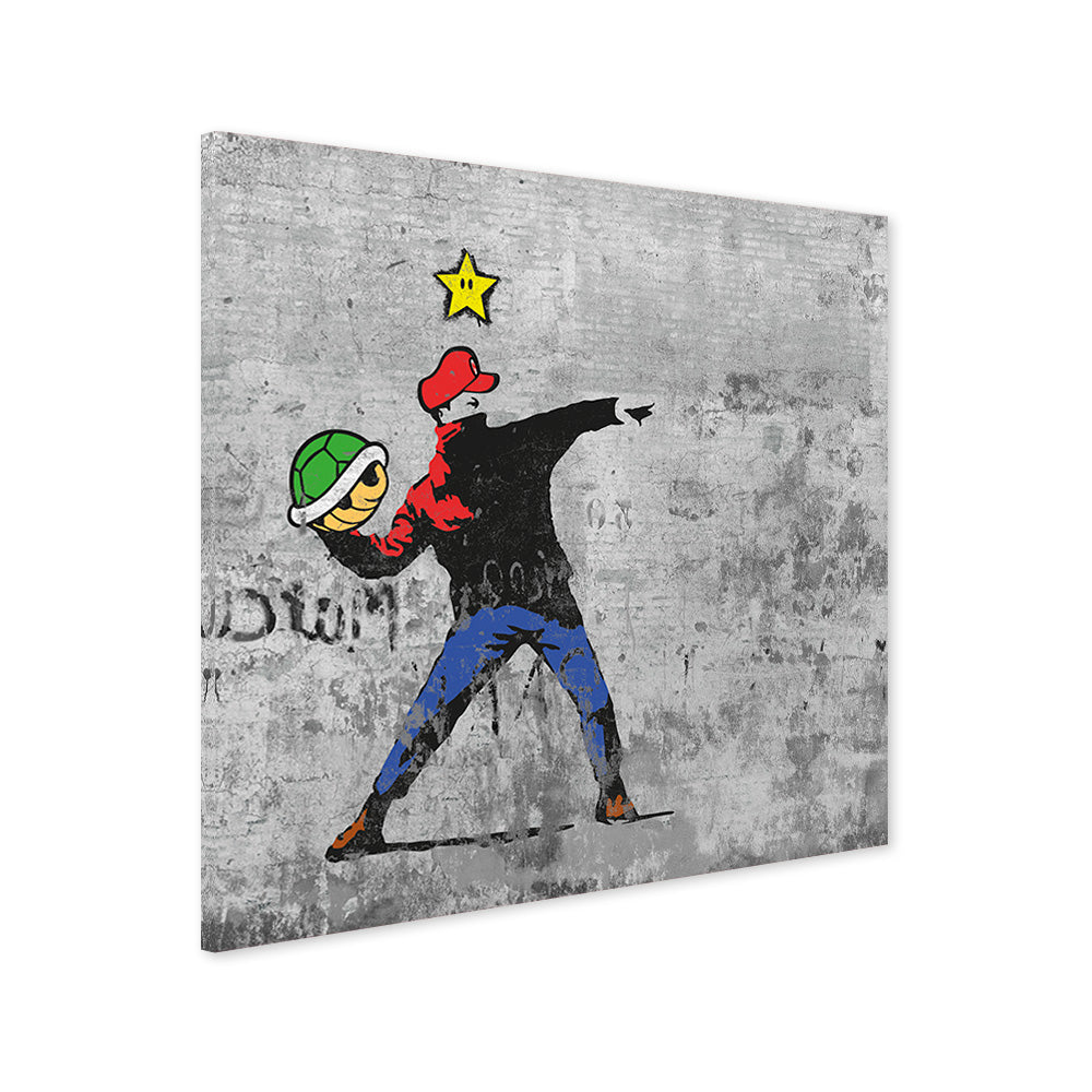 Quadro Gaming Super mario Banksy