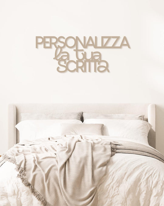 Scritta In Legno 'L'Amore Trova Sempre Il Modo' | Decorazione Murale Fatta A Mano In MDF 1 Cm Con Kit Di Montaggio Incluso – Declea