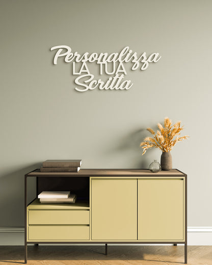 Personalized wooden wall writing