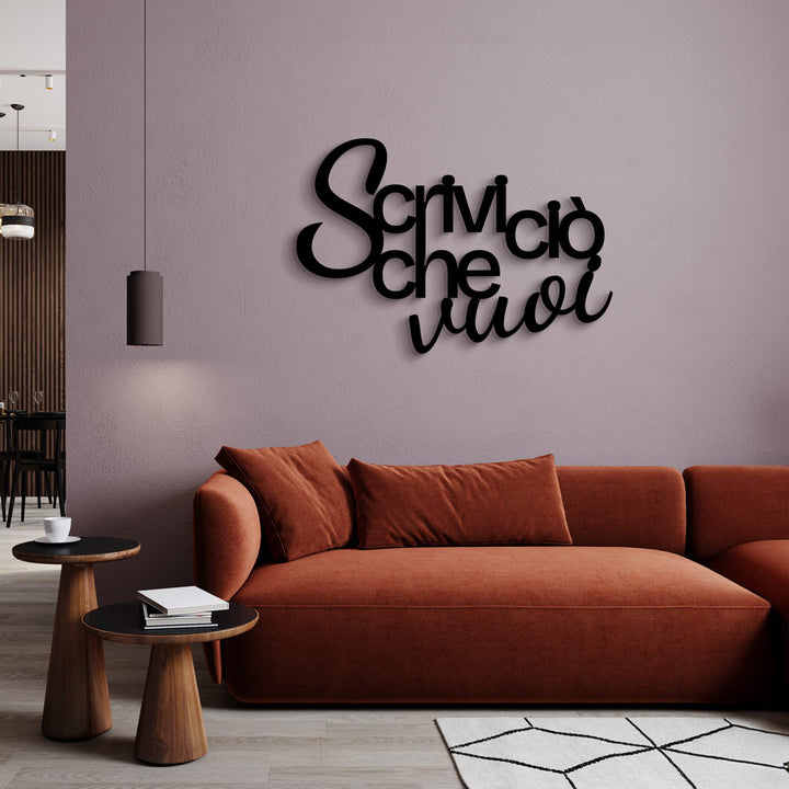 Personalized wooden wall writing