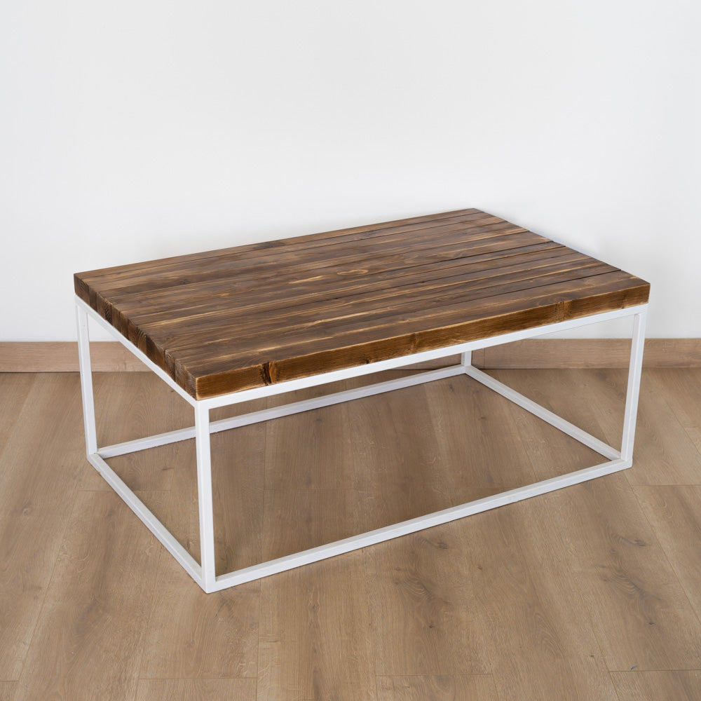 Rectangular marble coffee table