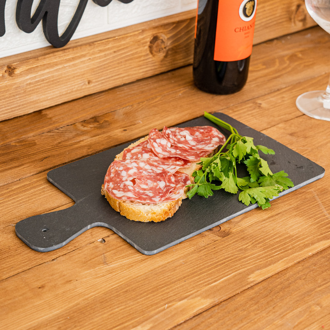 Rectangular cutting board in pink marble