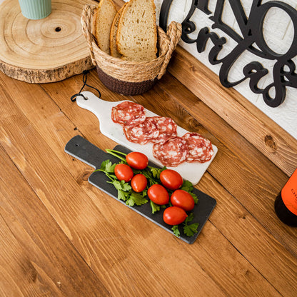 Rectangular cutting board in pink marble