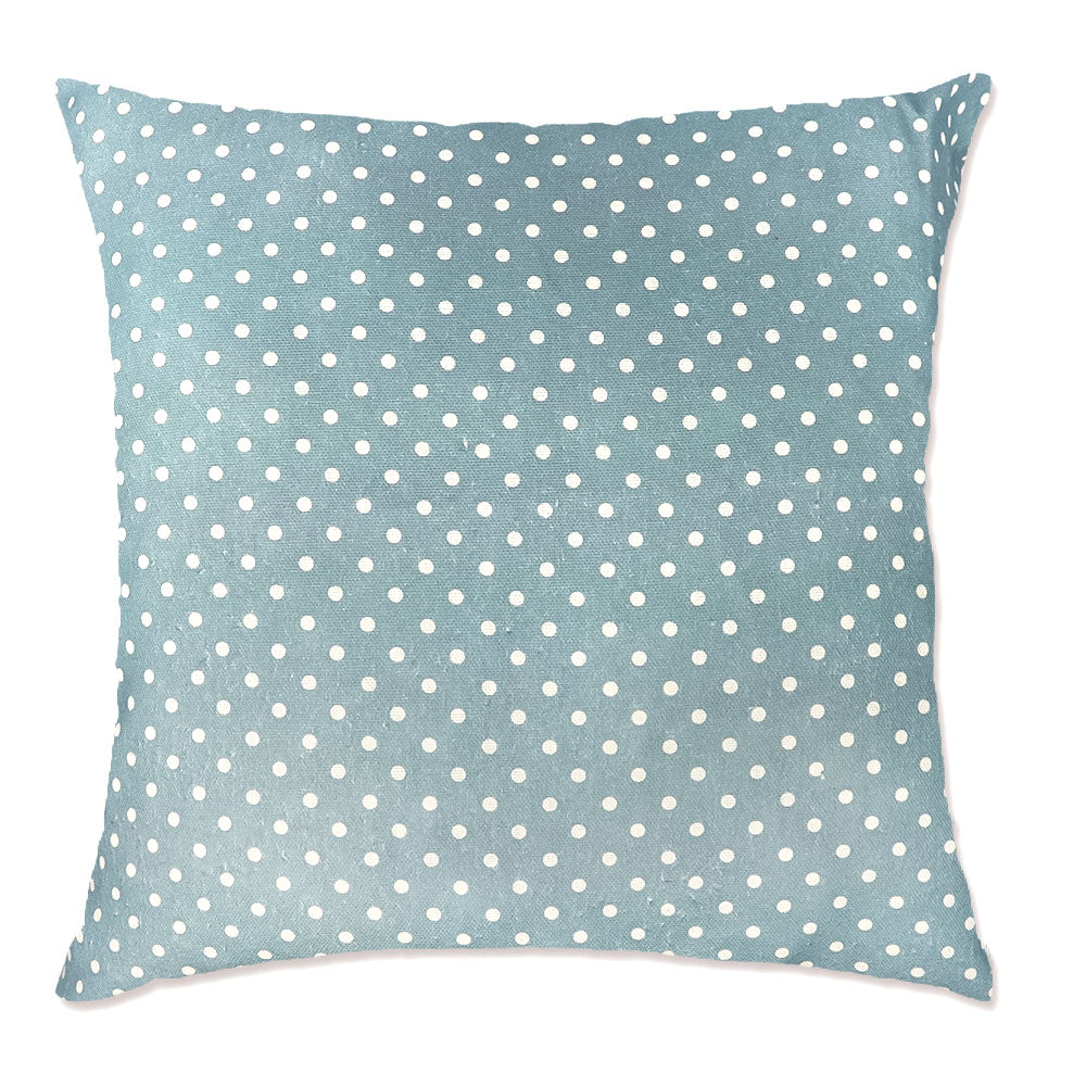 Blue Polka Dot Cushion