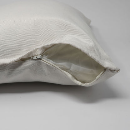 White cotton cushion