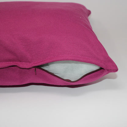 Cuscino in cotone Fucsia