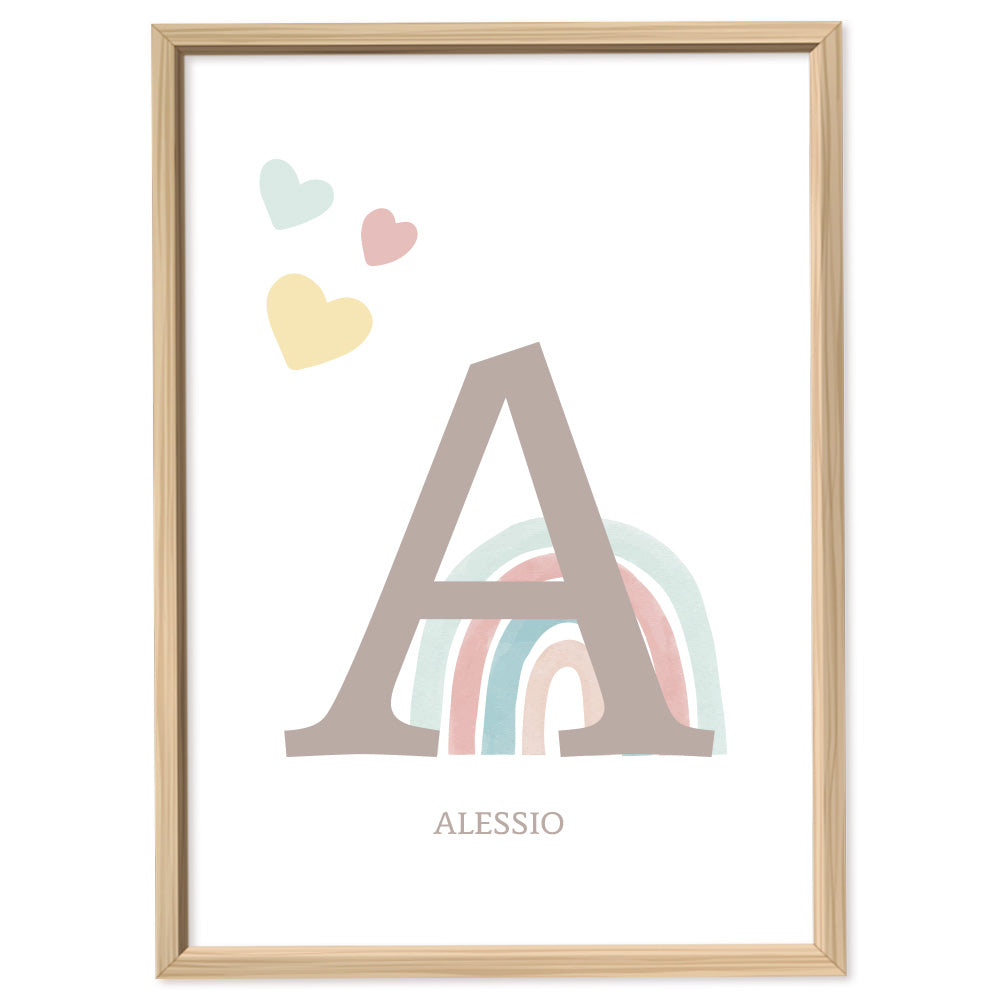 Poster Personalizzato Arcobaleno Boy