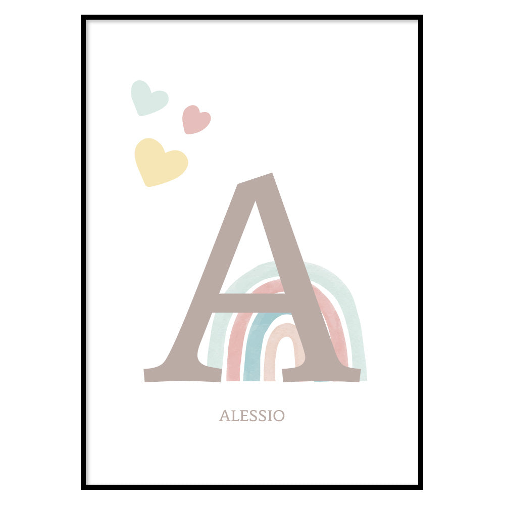 Poster Personalizzato Arcobaleno Boy