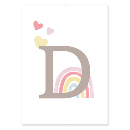 Poster Personalizzato Arcobaleno Girl