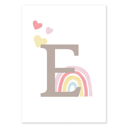 Poster Personalizzato Arcobaleno Girl