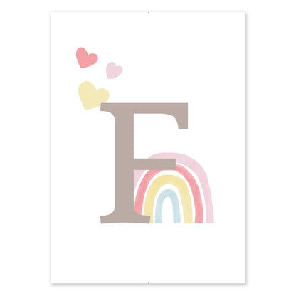 Poster Personalizzato Arcobaleno Girl