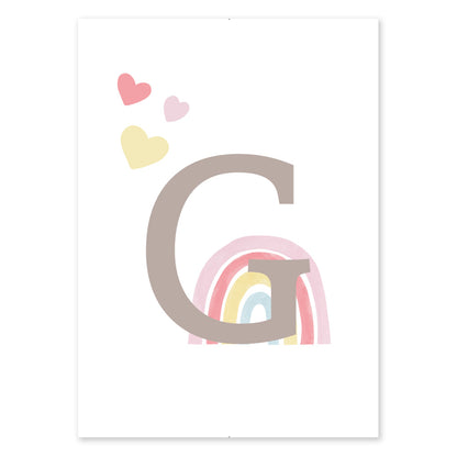 Poster Personalizzato Arcobaleno Girl