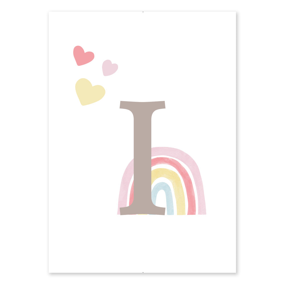 Poster Personalizzato Arcobaleno Girl