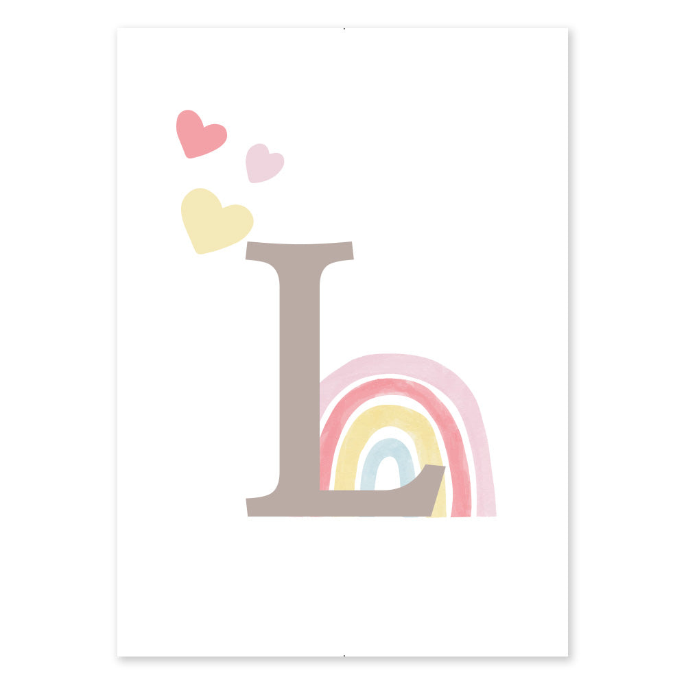 Poster Personalizzato Arcobaleno Girl