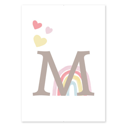 Poster Personalizzato Arcobaleno Girl