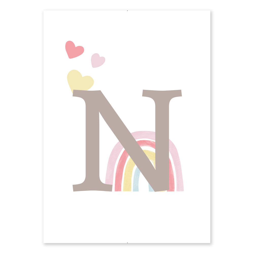 Poster Personalizzato Arcobaleno Girl