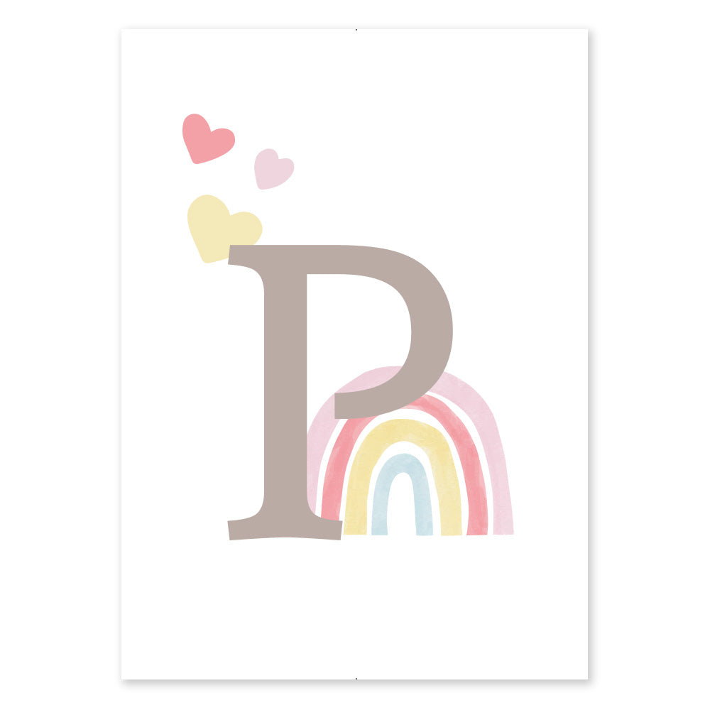 Poster Personalizzato Arcobaleno Girl