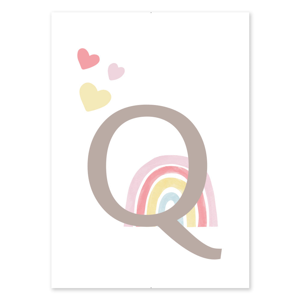 Poster Personalizzato Arcobaleno Girl