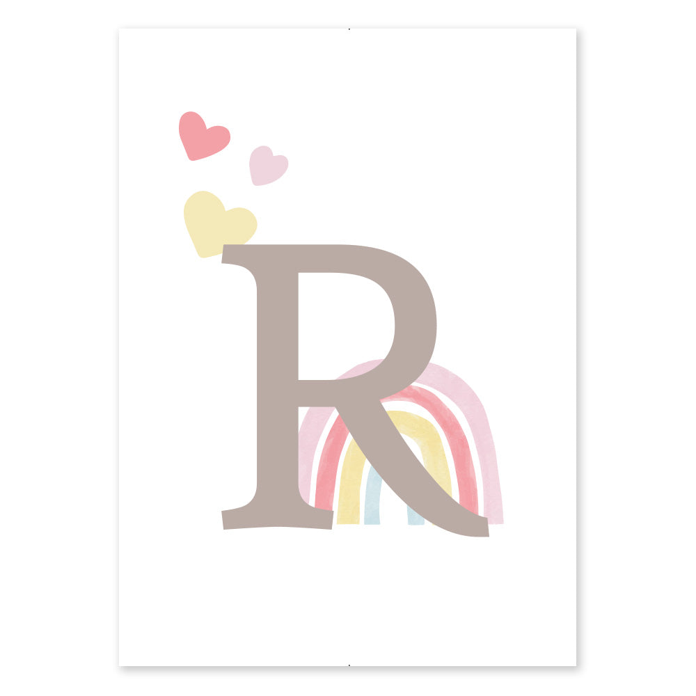 Poster Personalizzato Arcobaleno Girl