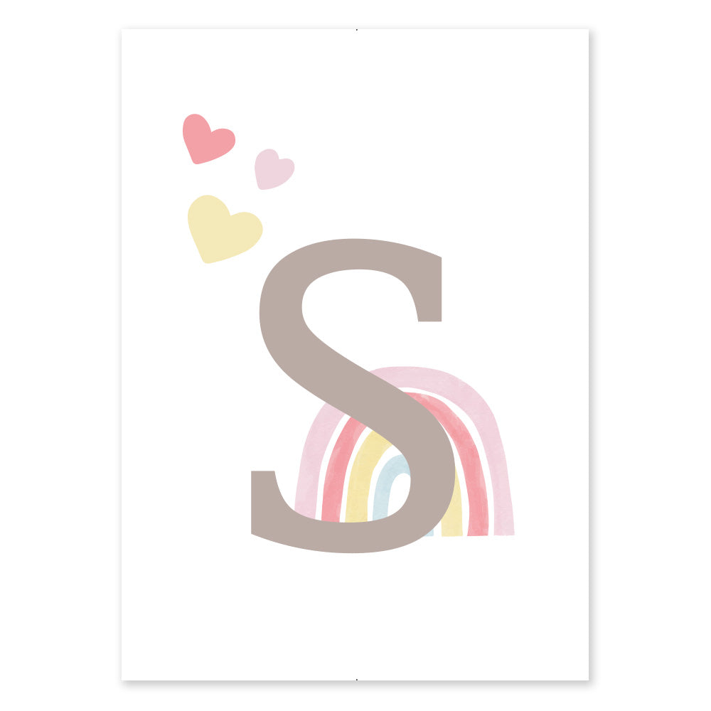 Poster Personalizzato Arcobaleno Girl