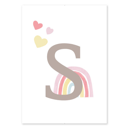 Poster Personalizzato Arcobaleno Girl