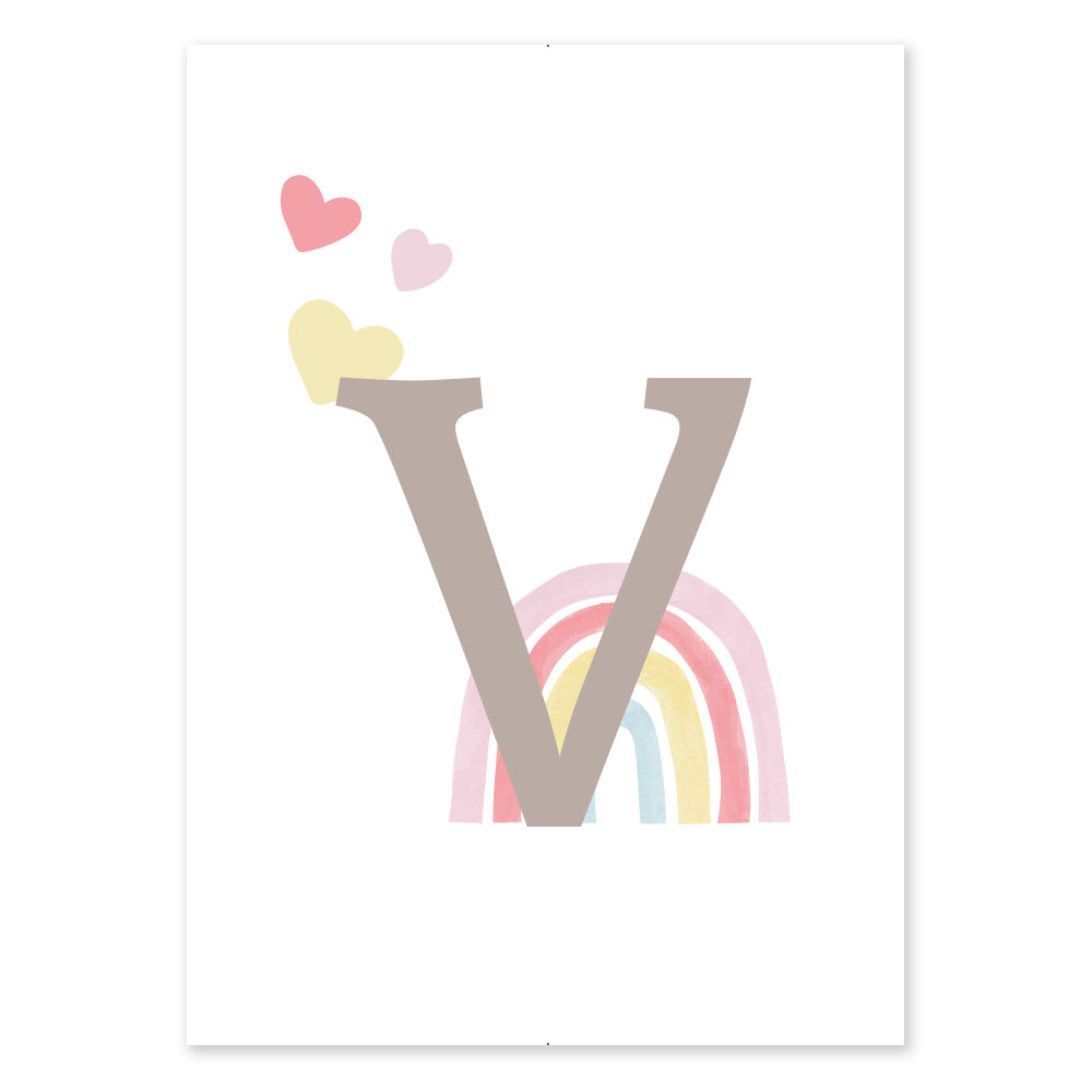 Poster Personalizzato Arcobaleno Girl