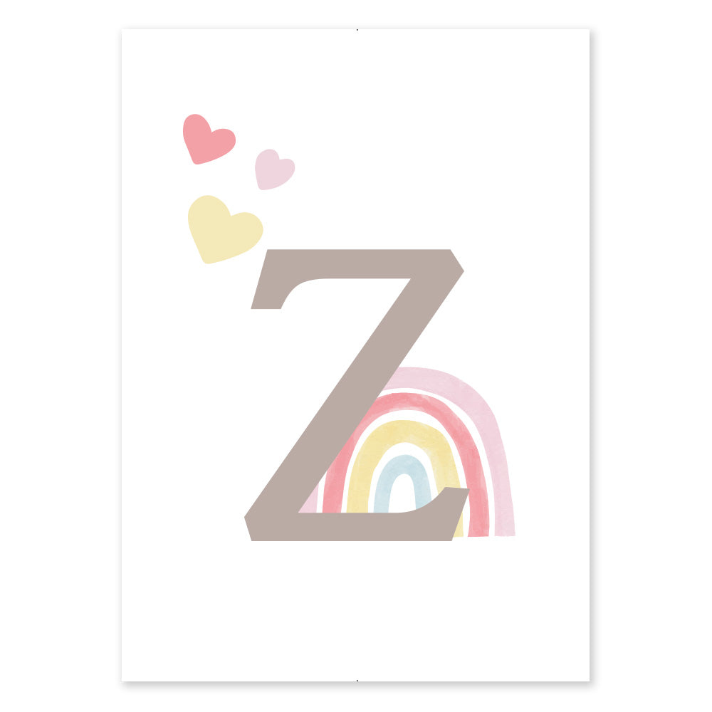 Poster Personalizzato Arcobaleno Girl