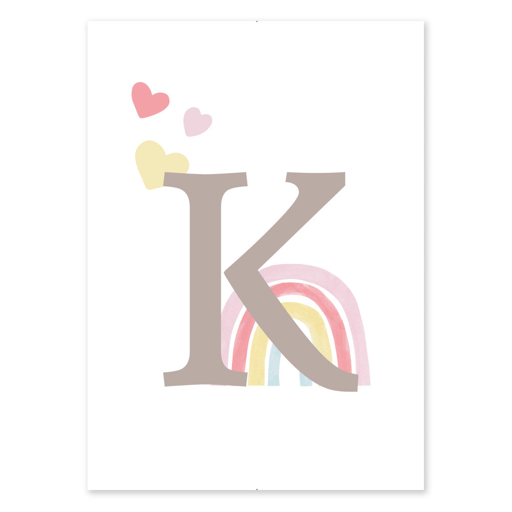 Poster Personalizzato Arcobaleno Girl