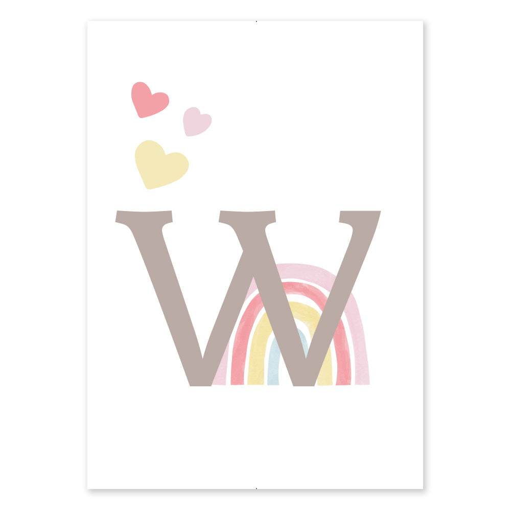 Poster Personalizzato Arcobaleno Girl