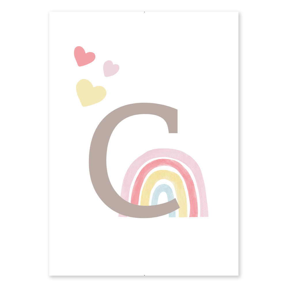 Poster Personalizzato Arcobaleno Girl